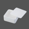 High Purity Square Alumina Ceramic Combustion Boat with Cover