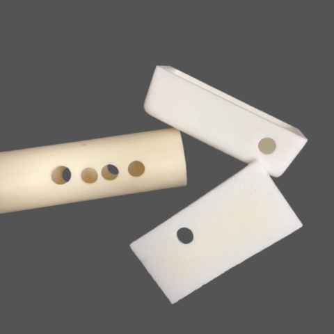 Alumina Ceramic Crucible Boat with Drain Hole