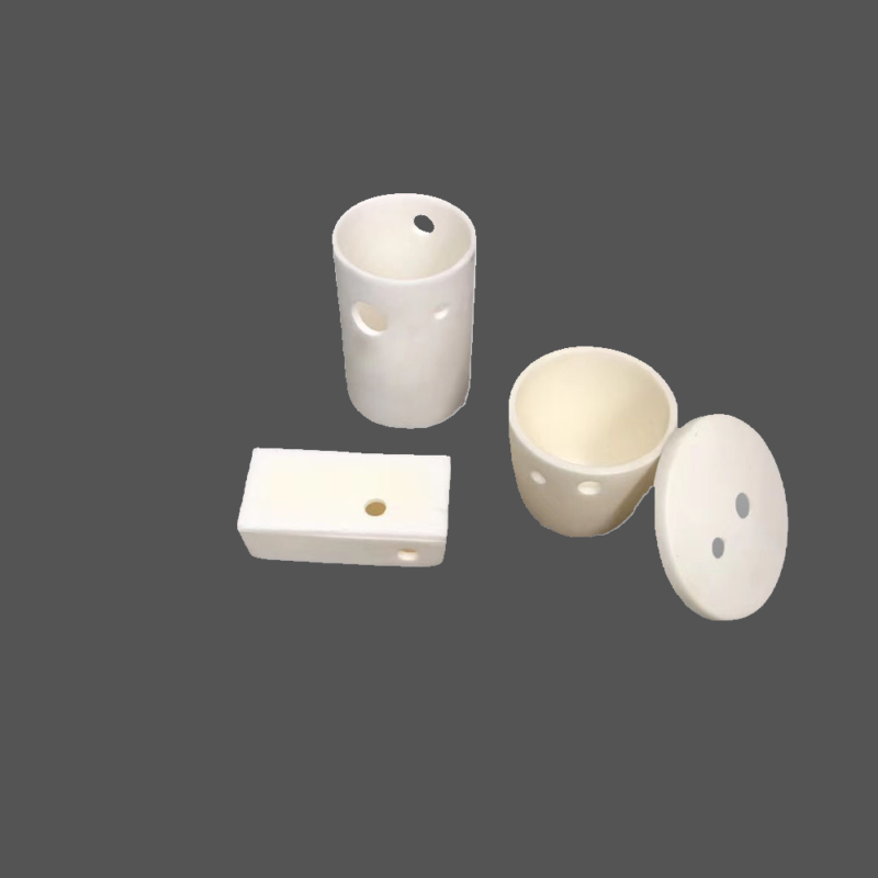 Alumina Ceramic Crucible Boat with Drain Hole-1