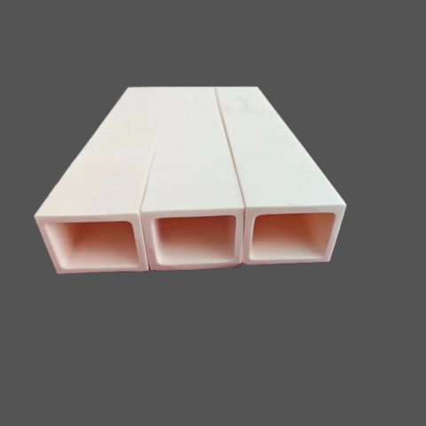 Square Alumina Ceramic Tubes One Hole 1-2000mm