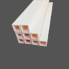 High Purity Square Alumina Ceramic Tubes with Single Hole-1