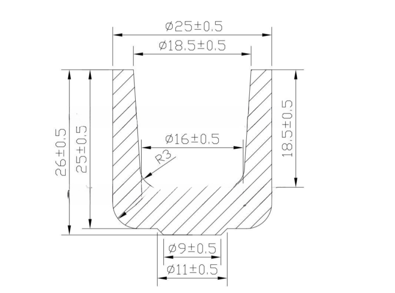 Standard Carbon Sulfur Crucible for Industrial Use