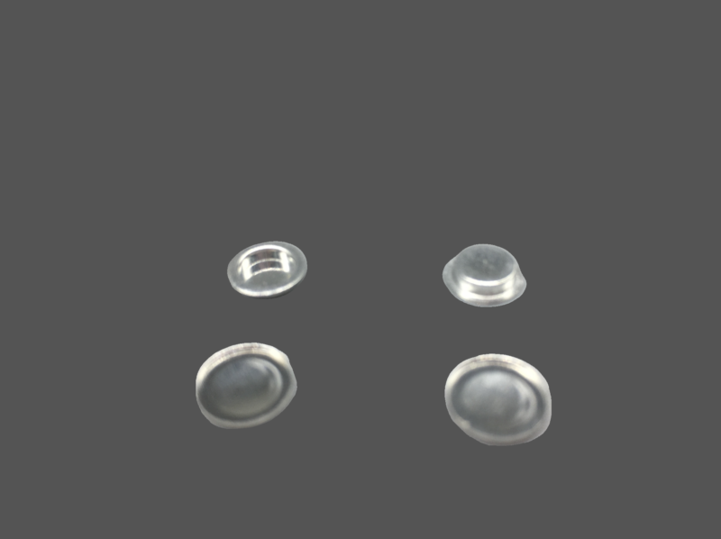 Aluminum cruicble with lid low presure ø 6 mm