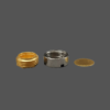 Reusable High pressure crucible with lid , with seal，gold plated